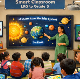Smart classroom at Oxford Global School